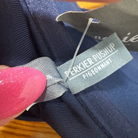 NWT Aerie Navy Blue Perkier Pushup Padded Wired Bikini Top Size 36B - Picture 5 of 6